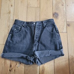 Silver Lake Wrangler Black Jean Shorts